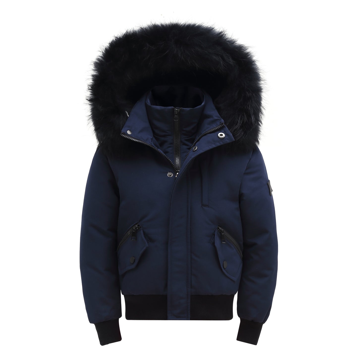 Navy WinterCrest Coat With Fur