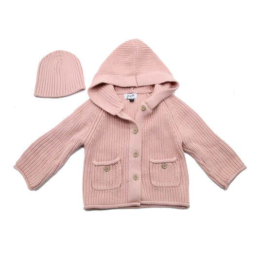Knit Baby Jacket - Pink