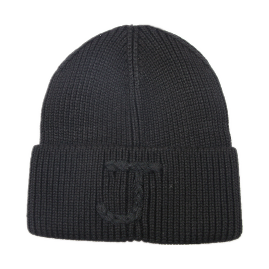 Black "J" Beanie